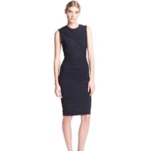T by Alexander Wang Pique Ruched Jersey Dress - Picture 1 of 3